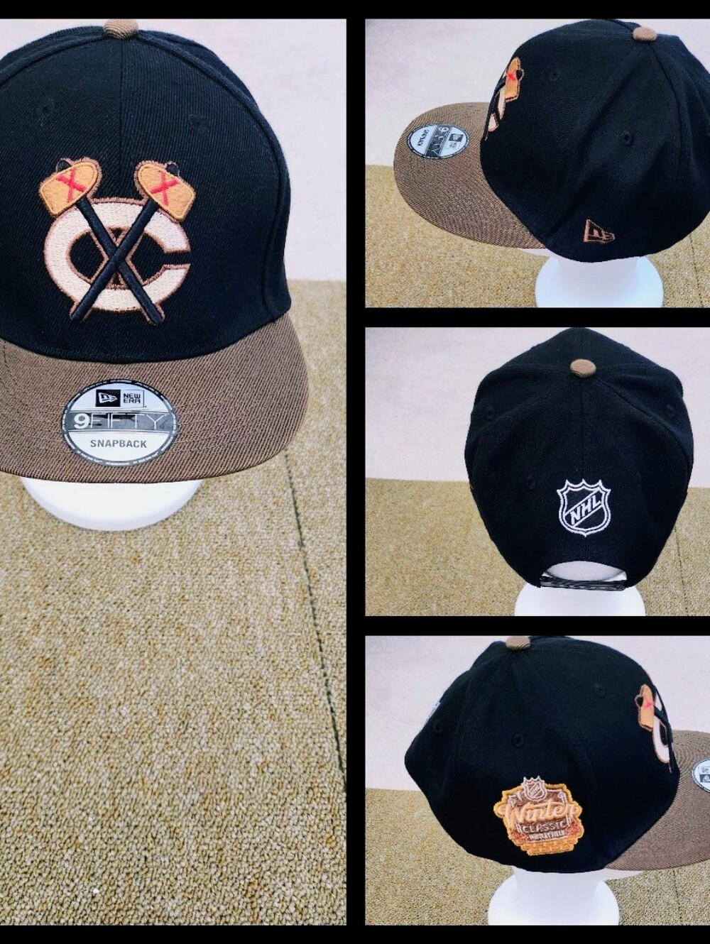 CHICAGO BLACKHAWKS NHL HOCKEY SNAPBACK HAT.